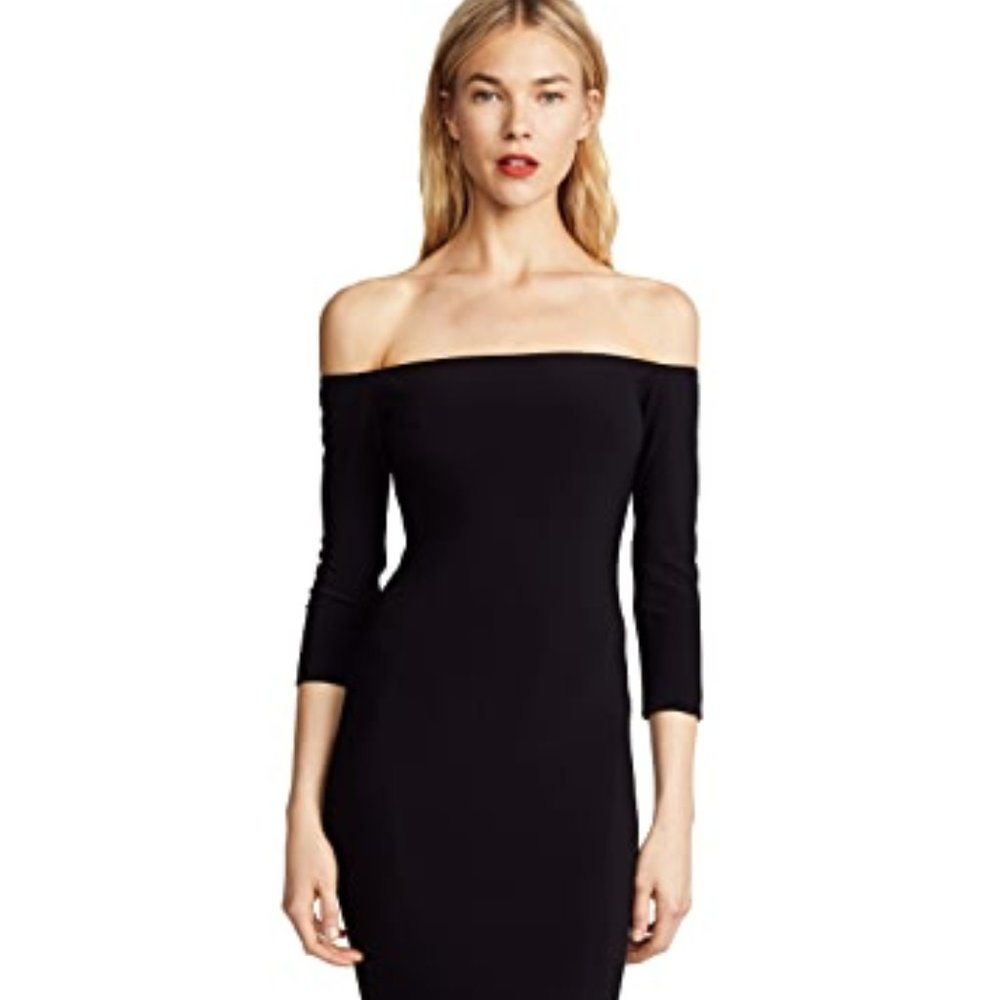 Norma Kamali Off Shoulder Fishtail Gown